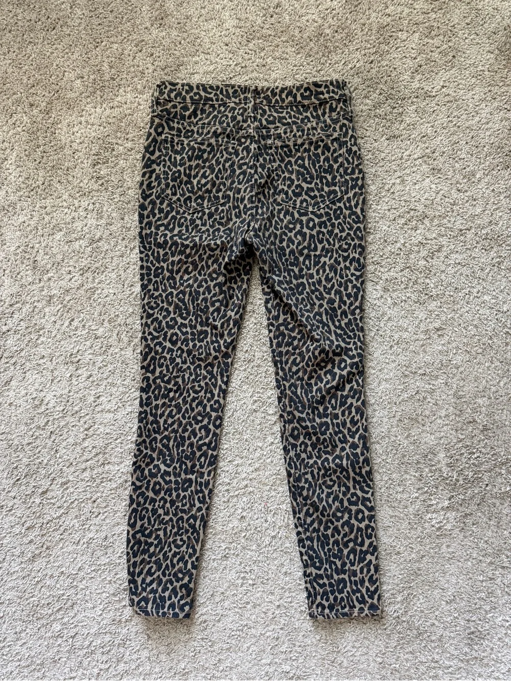 J. Crew Leopard Print Skinny Jeans - Brown/Black
